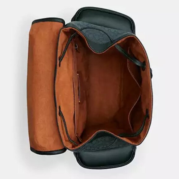 🥰 Coach Hitch Backpack In Micro Signature Jacquard - Picture 4 of 12